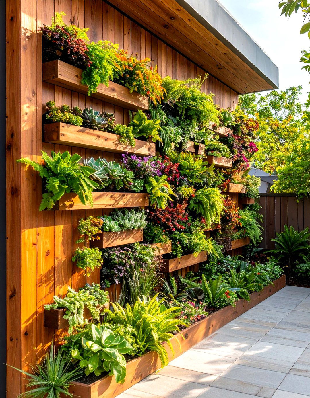 The Vertical Garden Wall Feature - 30 landscape design online ideas