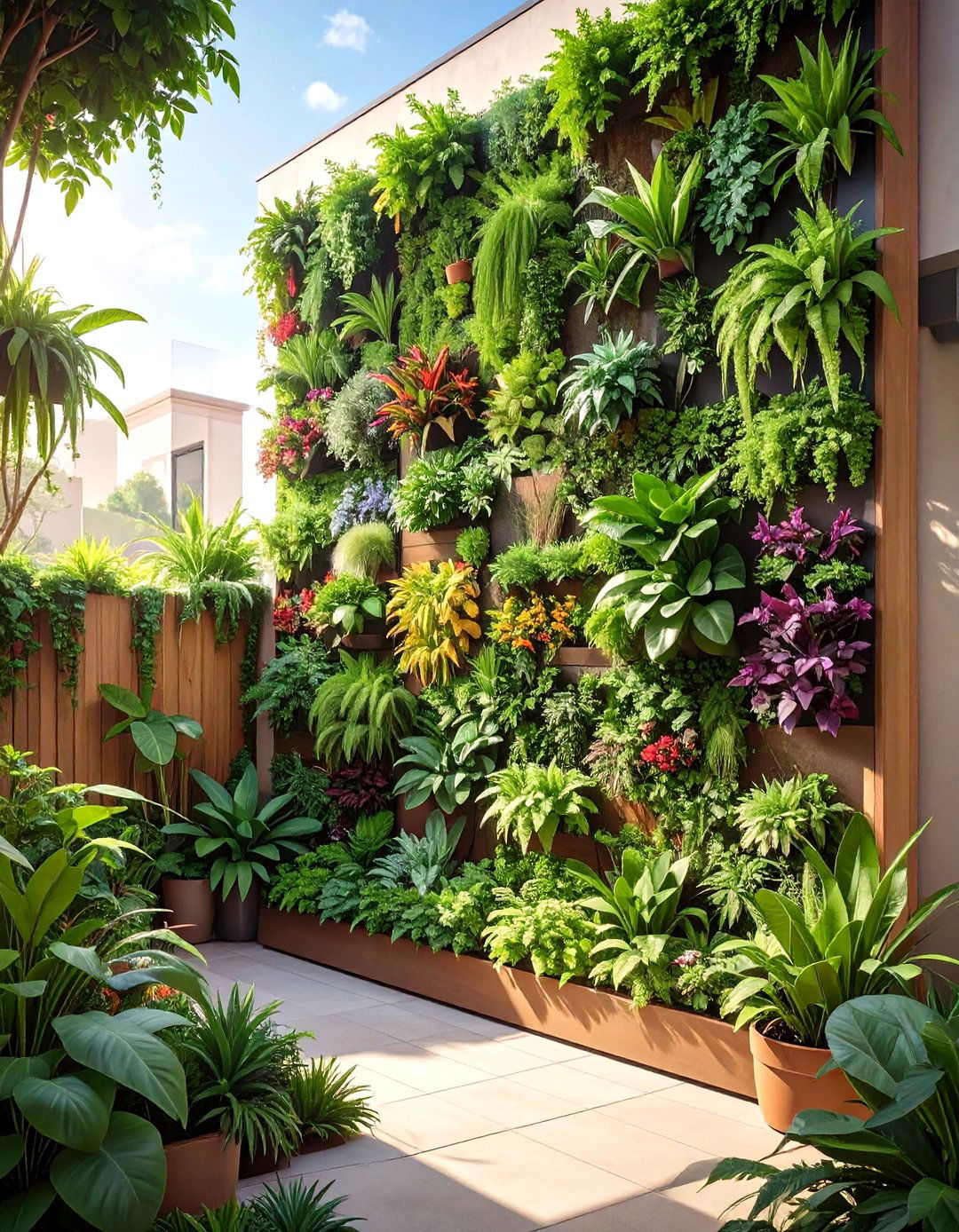 The Vertical Green Wall Garden - 30 modern garden ideas