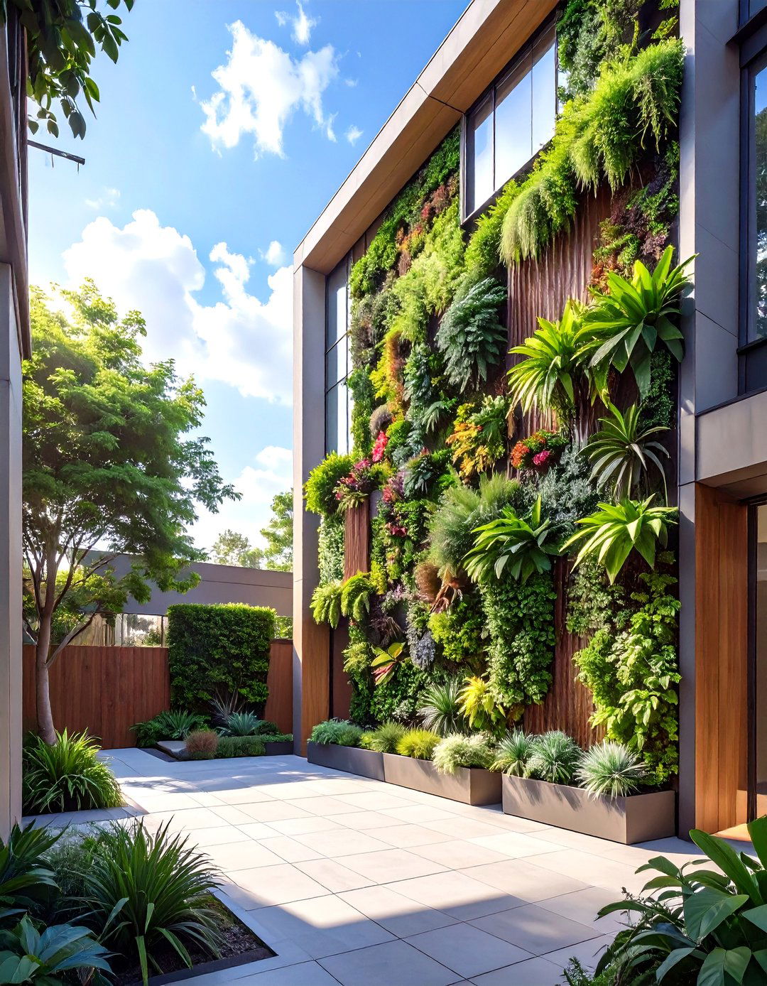 The Vertical Living Wall Garden - 30 low maintenance garden ideas