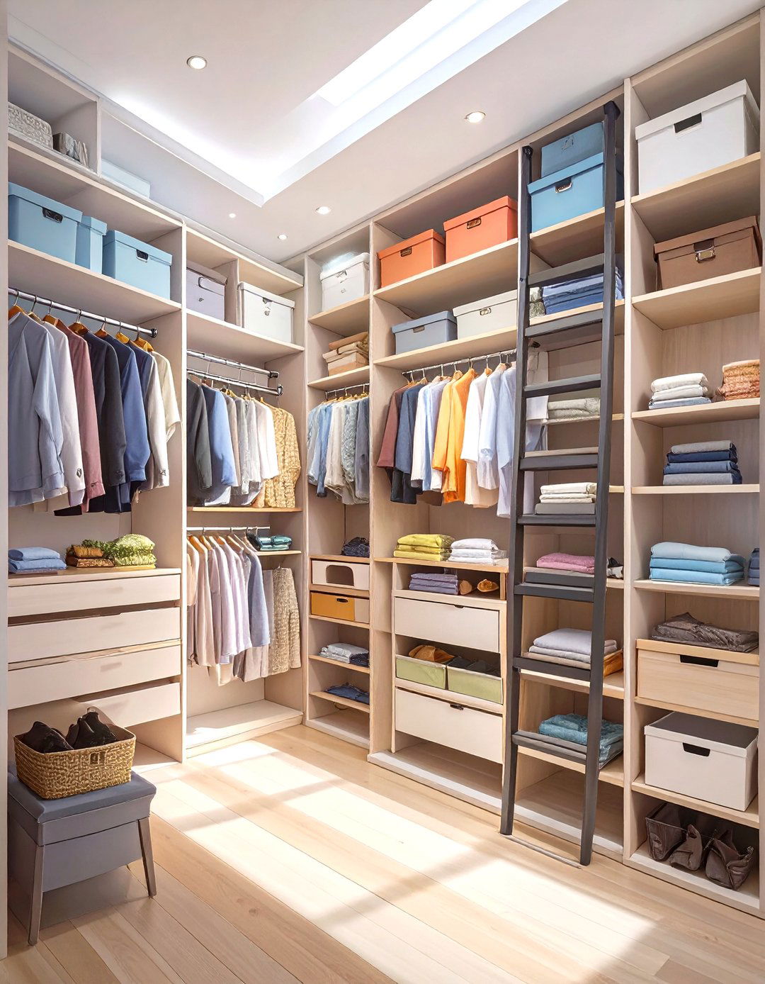 The Vertical Maximizer Closet - 30 narrow walk in closet ideas