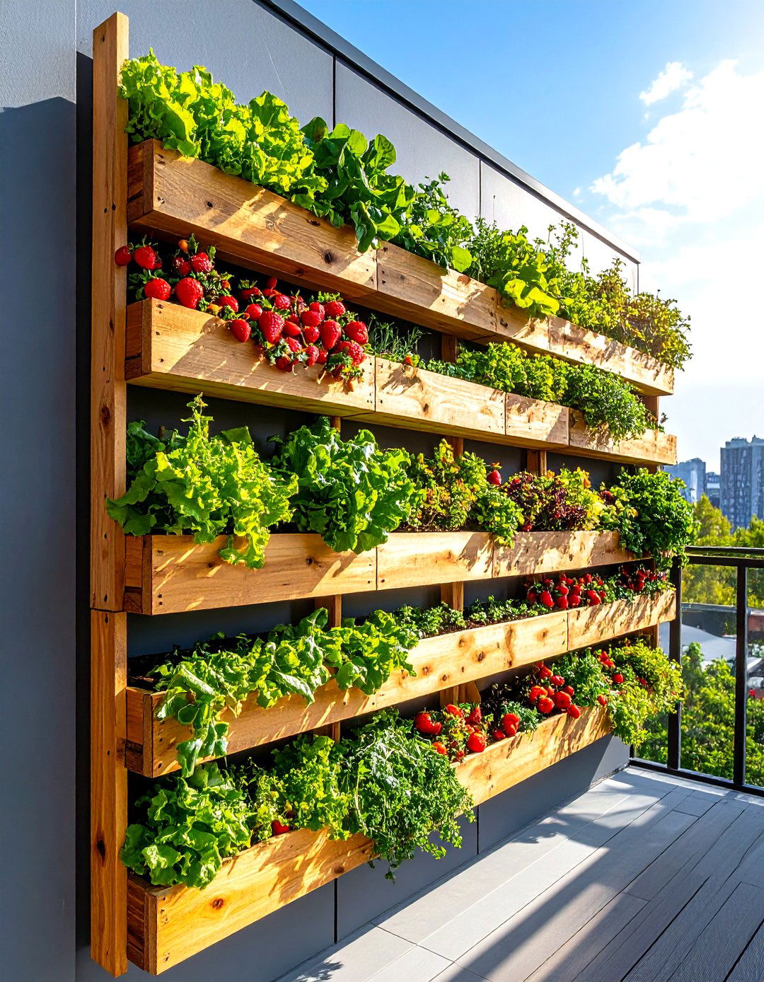 The Vertical Pallet Garden Bed - 30 garden beds ideas