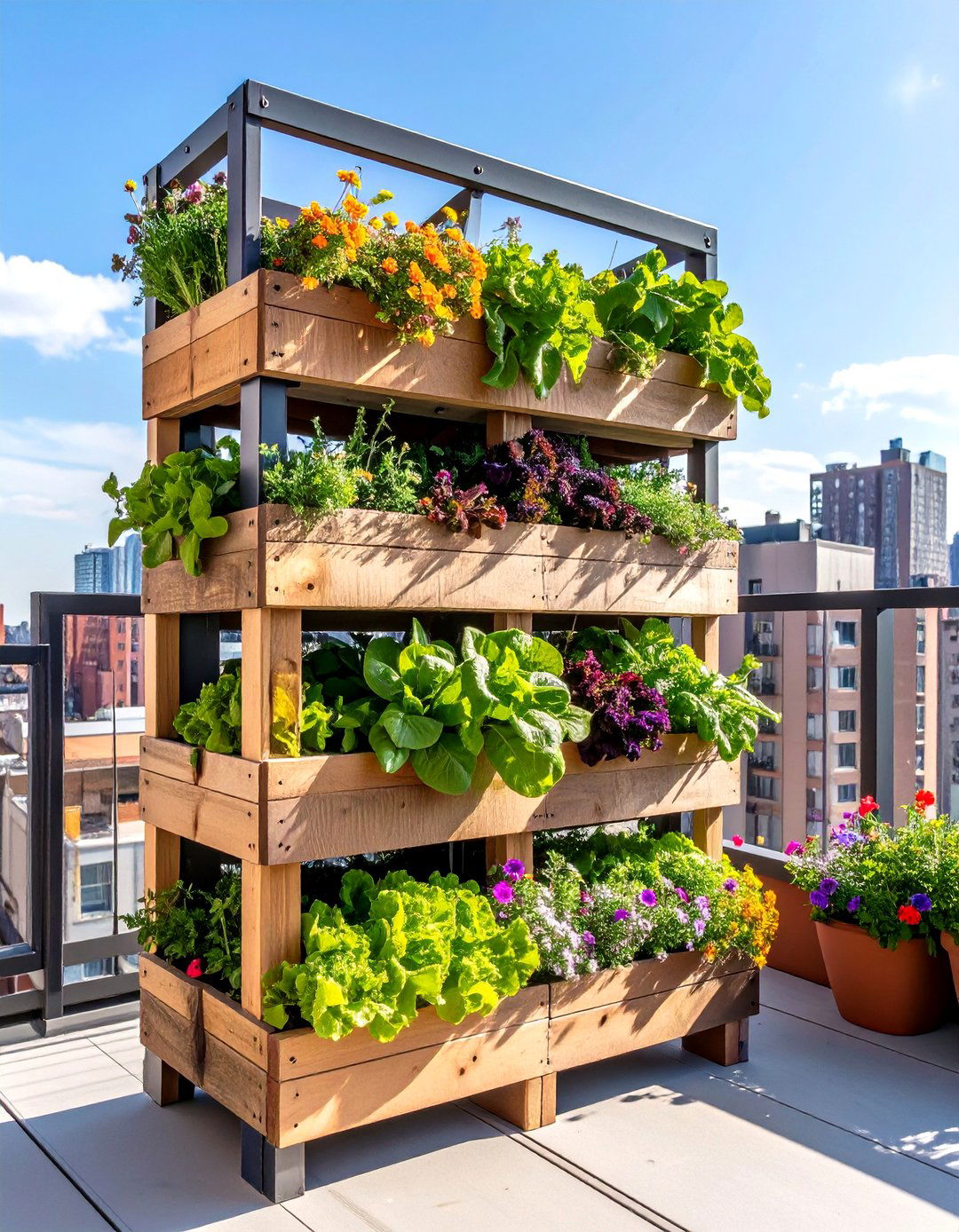 The Vertical Pallet Raised Garden - 30 ai raised garden design ideas