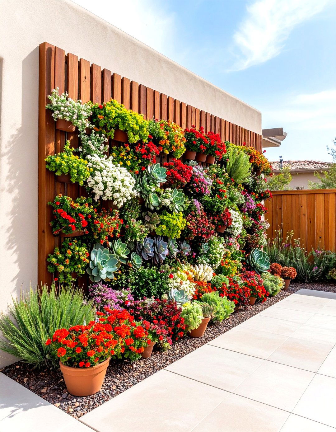 The Vertical Succulent Garden - 30 desert landscaping ideas