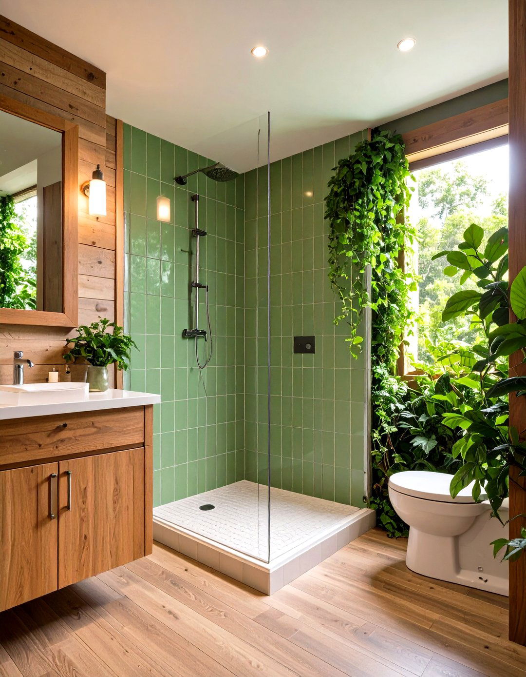 The Vertical Tile Bathroom Design - 30 limited space small bathroom designs with shower