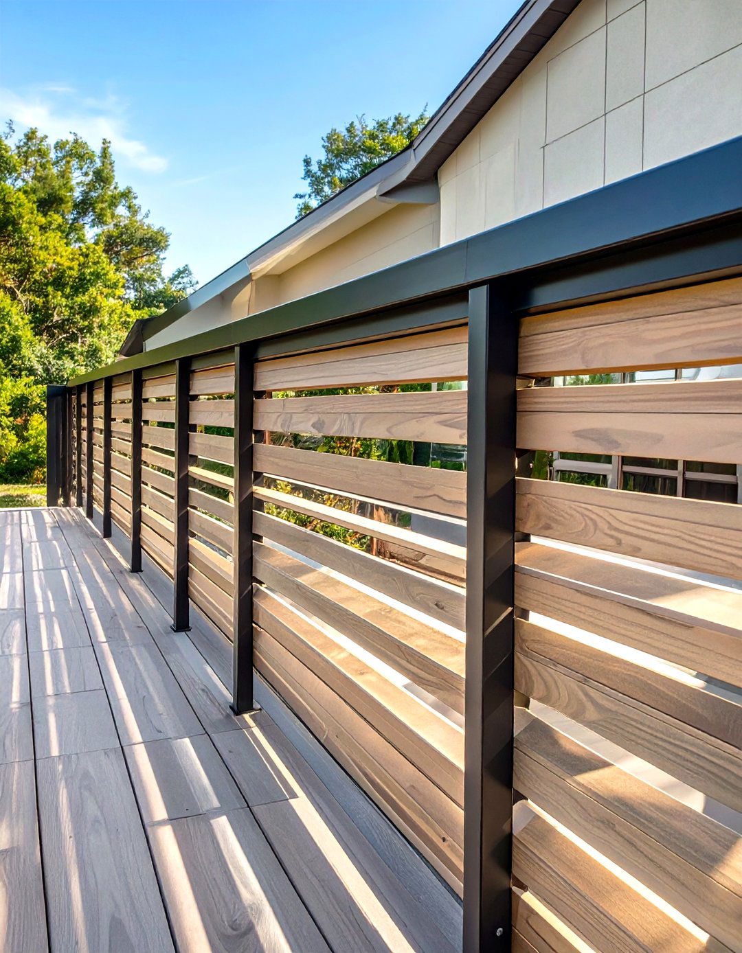 Horizontal Railing Styles 30 Modern Horizontal Deck Railing Ideas for Sleek Decks - We Love Home Blog