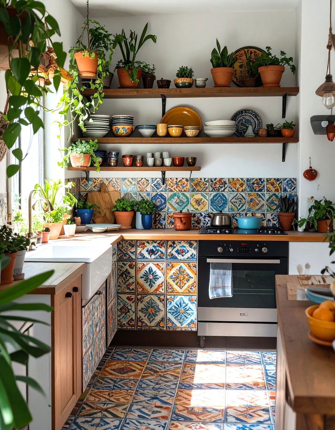 The Vibrant Bohemian Kitchen - 30 lowes kitchen design ideas