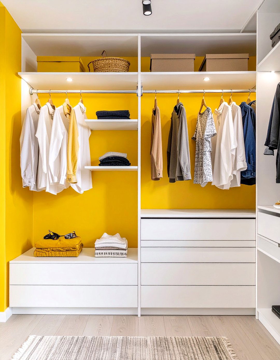The Vibrant Color Pop Closet - 30 home depot closet design ideas