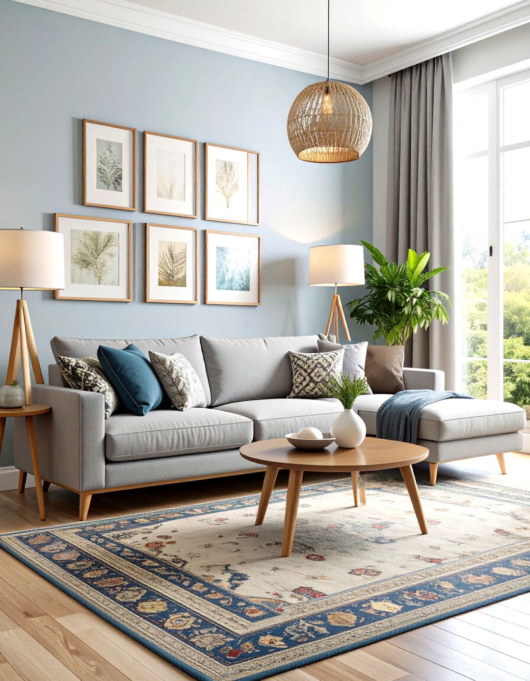 The Vibrant Eclectic Mix - 30 grey sofa living room ideas