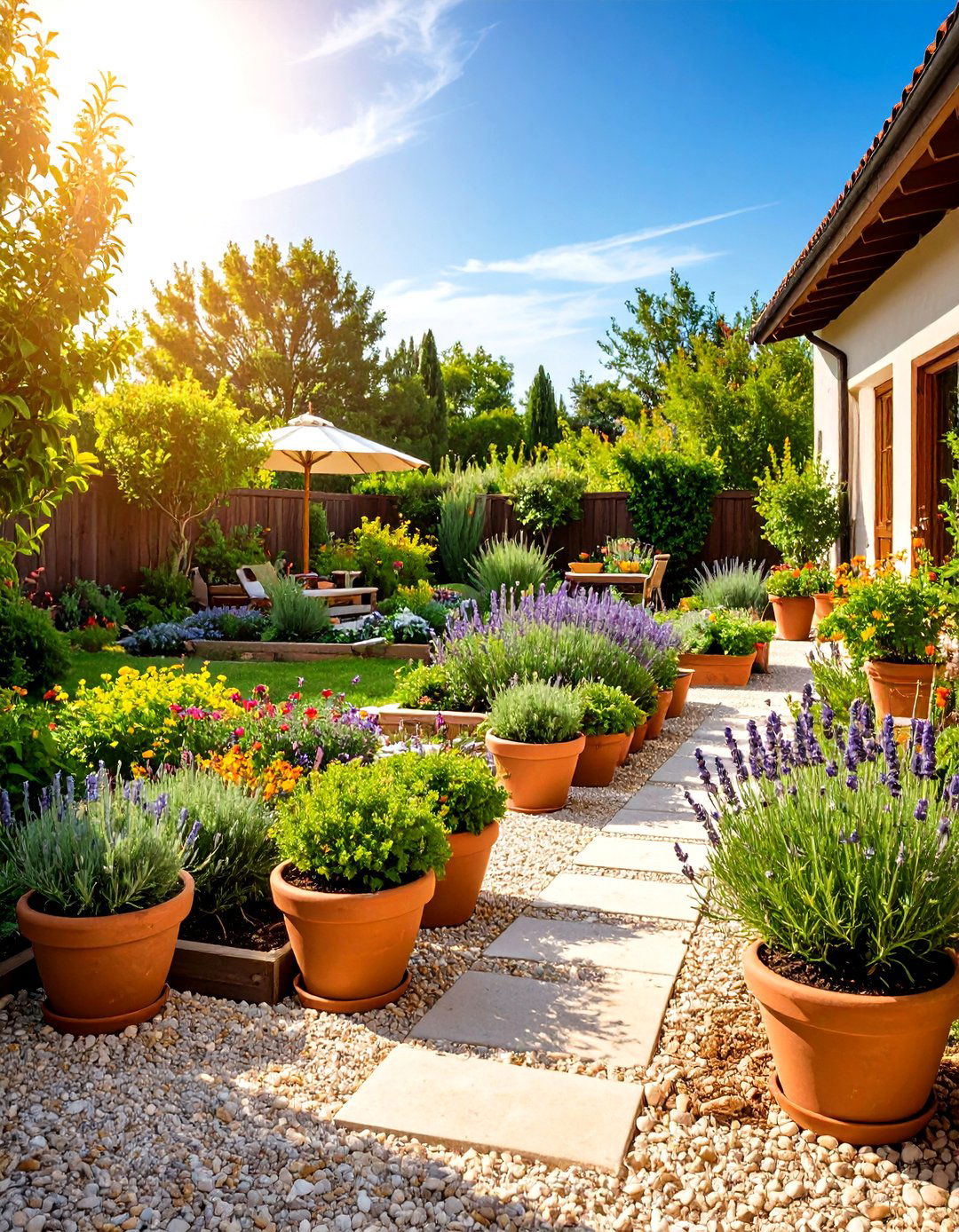 The Vibrant Mediterranean Herb Garden - 30 front yard and backyard landscaping ideas