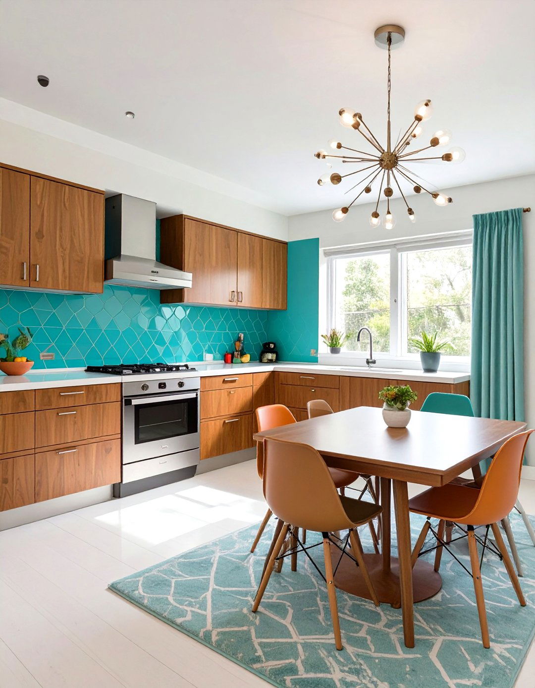 The Vibrant Mid Century Modern Kitchen - 30 free kitchen design tool ideas