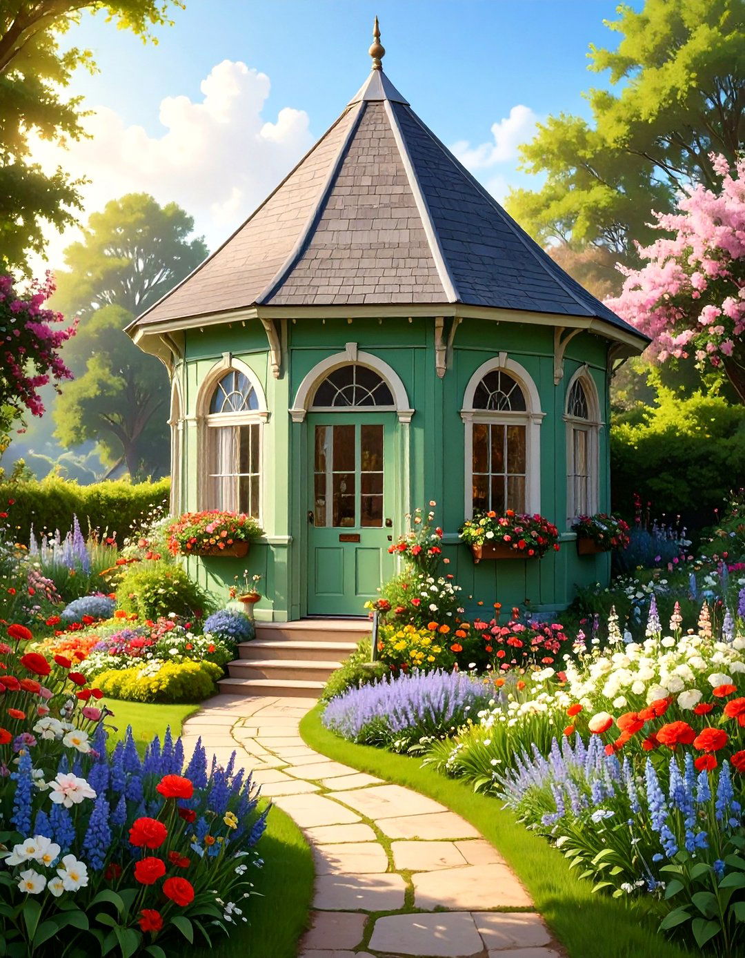 The Victorian Folly Garden Studio - 30 garden studio design ideas