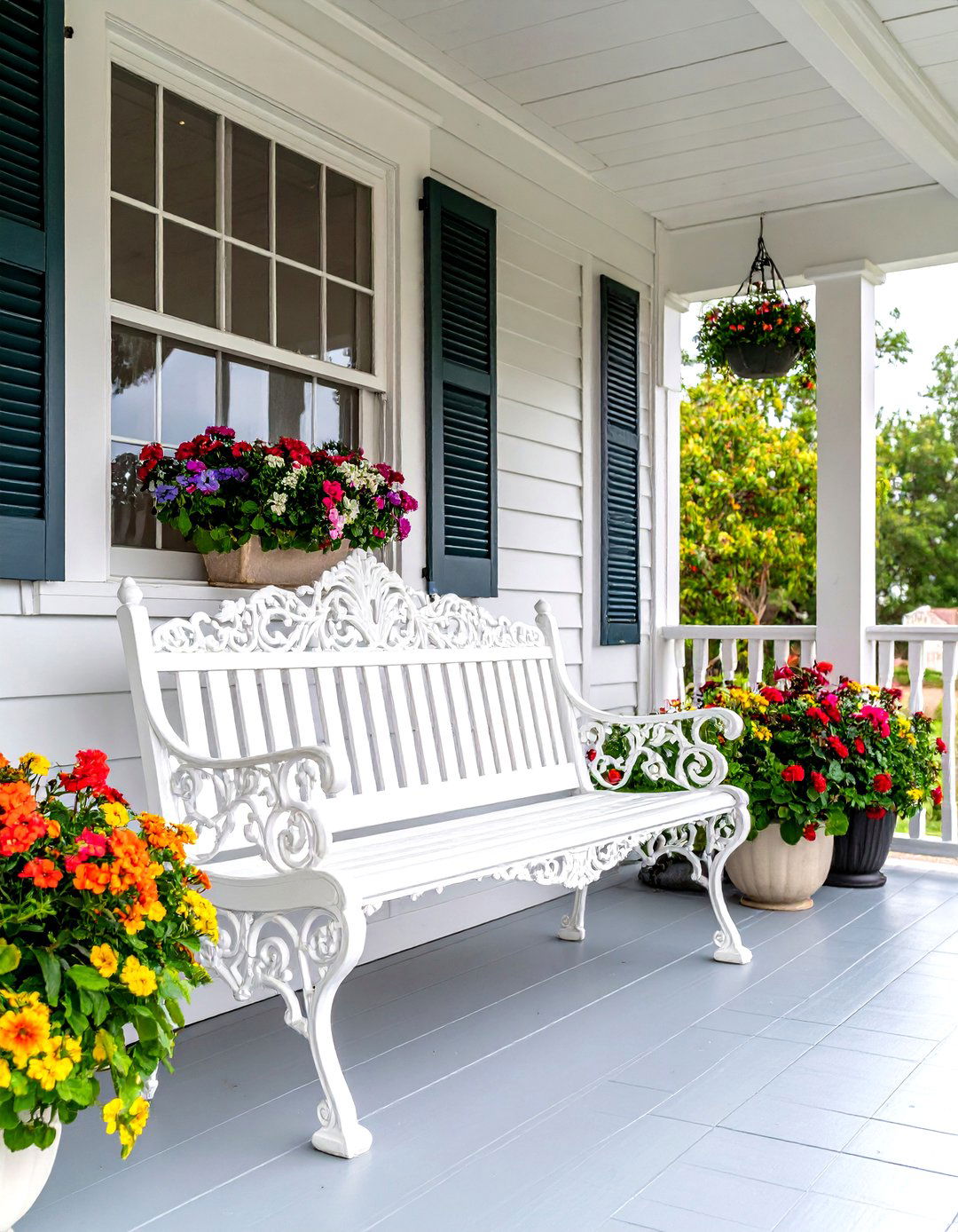 30 Cozy Front Porch Bench Ideas for Your Entryway - We Love Home Blog