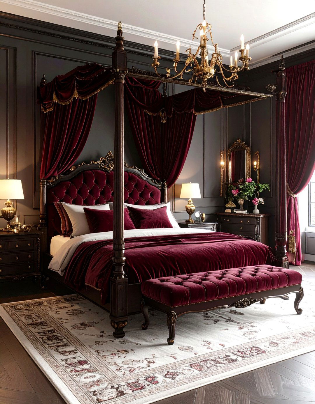 The Victorian Gothic Bedroom - 30 design bedroom ideas