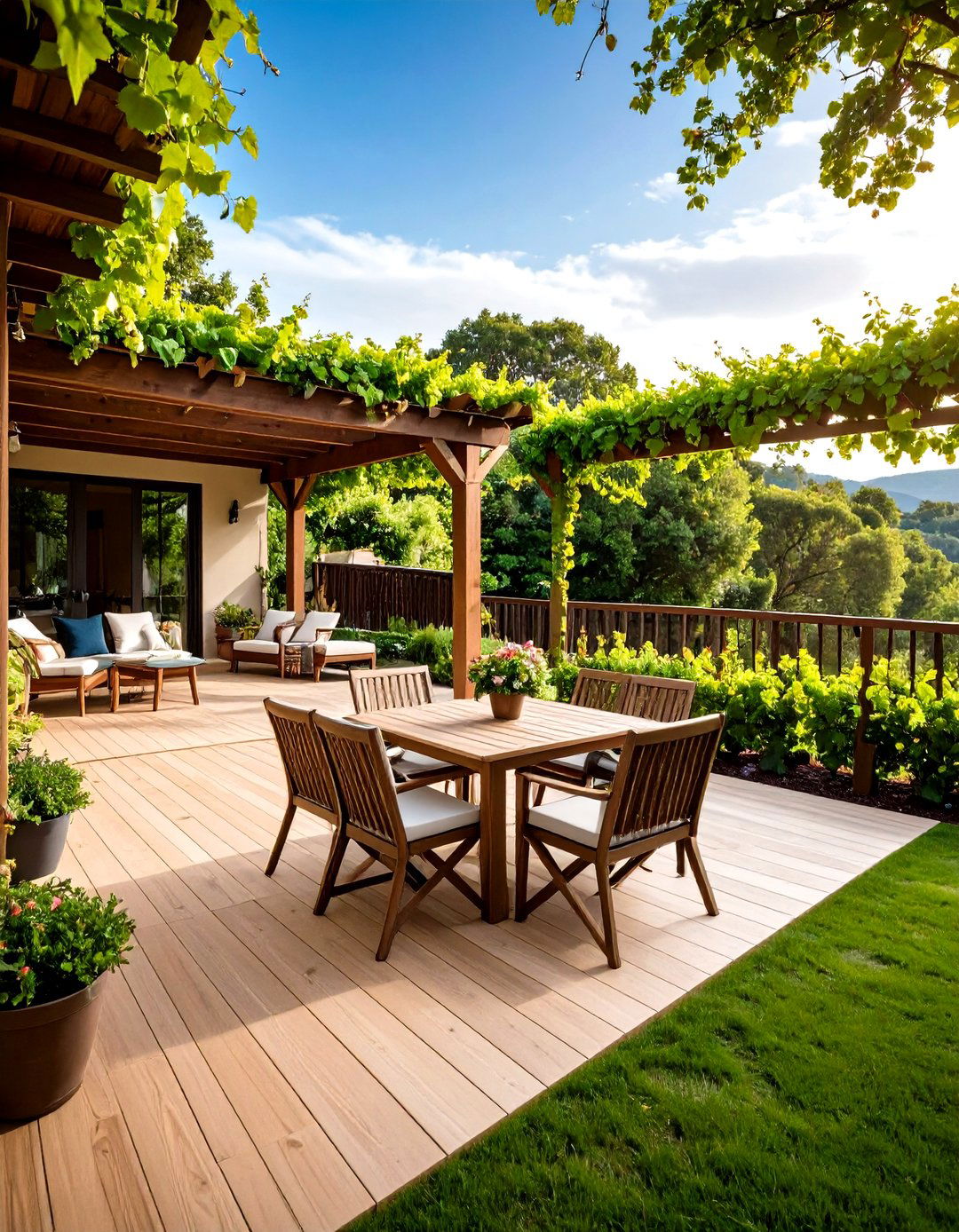 The Vineyard Inspired Terraces - 30 down sloped backyard ideas
