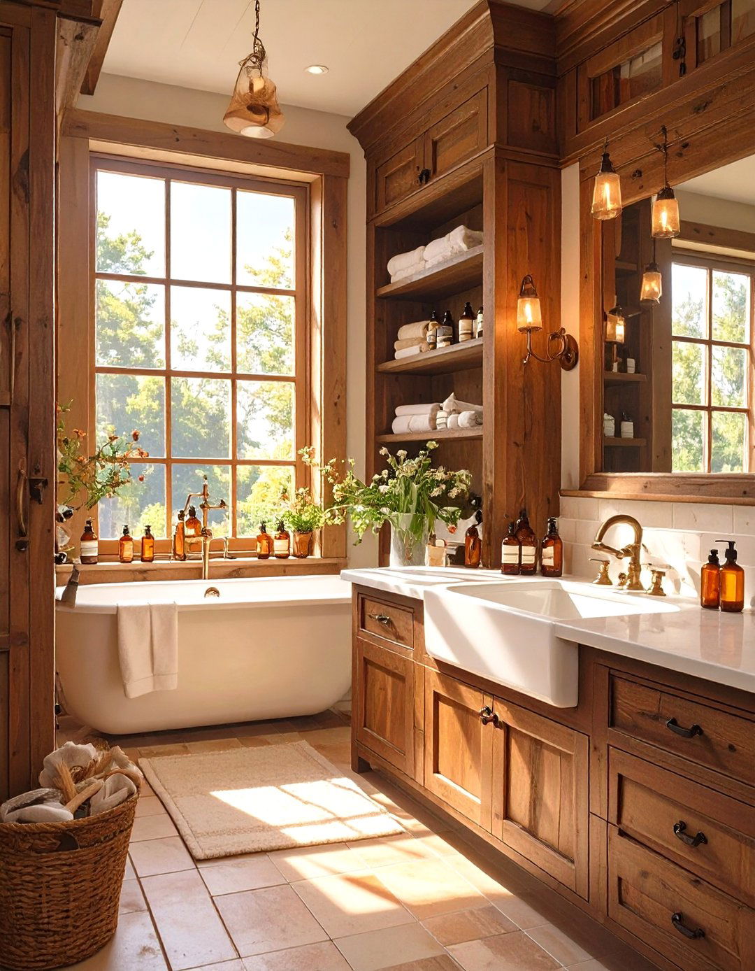 The Vintage Apothecary Bathroom - 30 bathroom reno ideas
