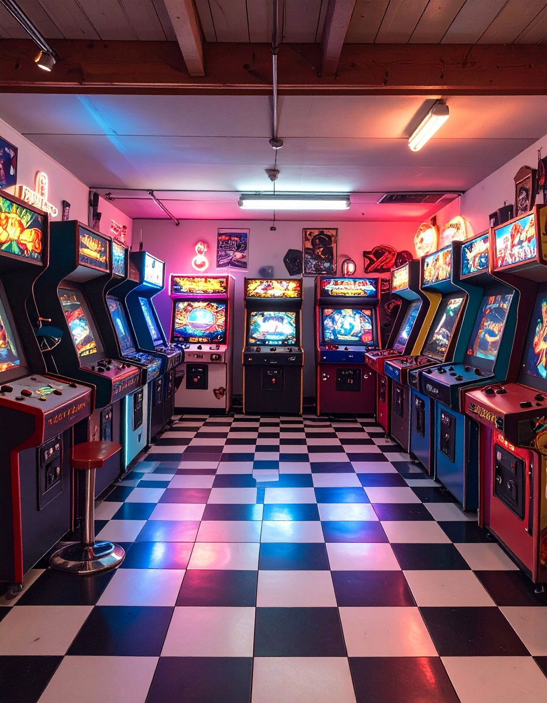 The Vintage Arcade Room - 30 garage hangout ideas