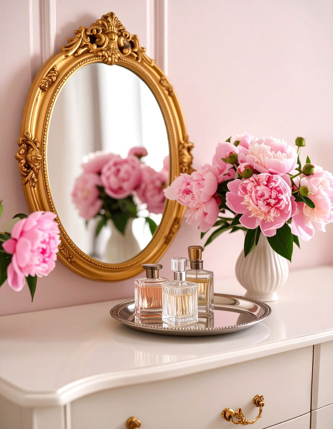 The Vintage Charm Dresser Top - 30 bedroom dresser top decor ideas