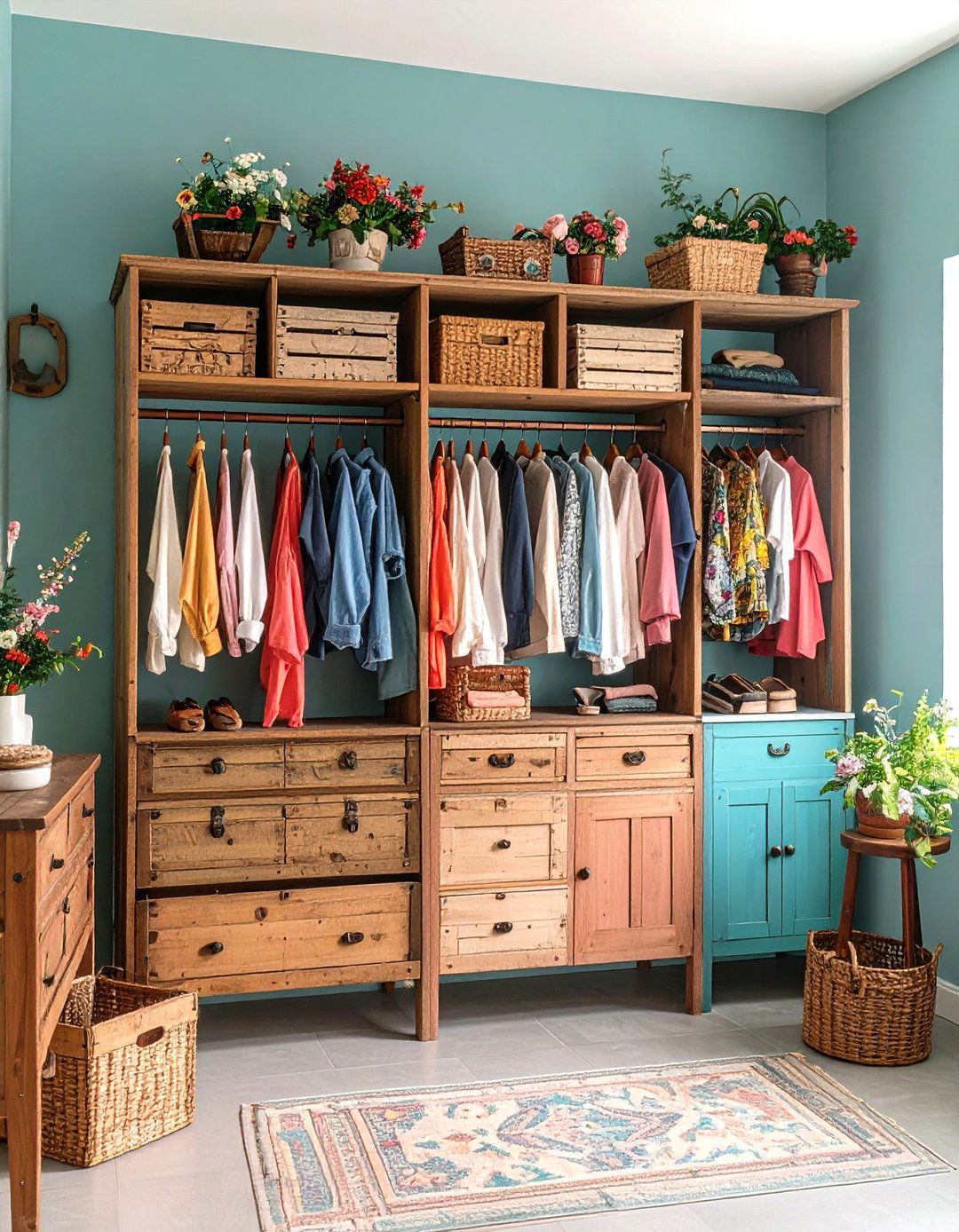 The Vintage Collectors Hallway Closet - 30 hallway closet ideas