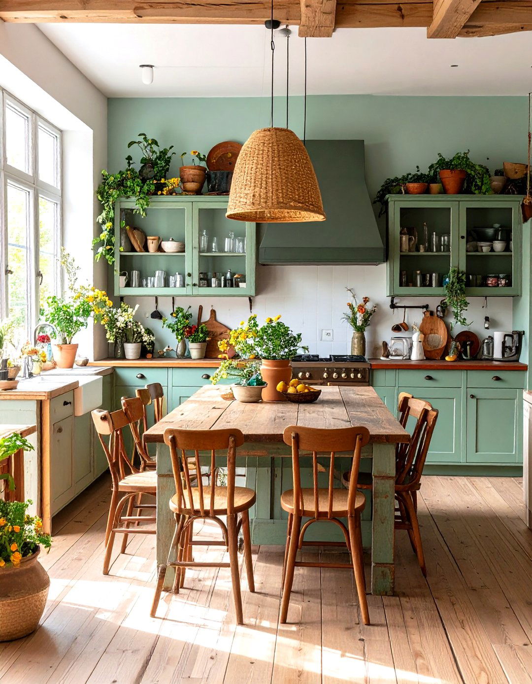 The Vintage Eclectic Kitchen - 30 earthy boho kitchen ideas