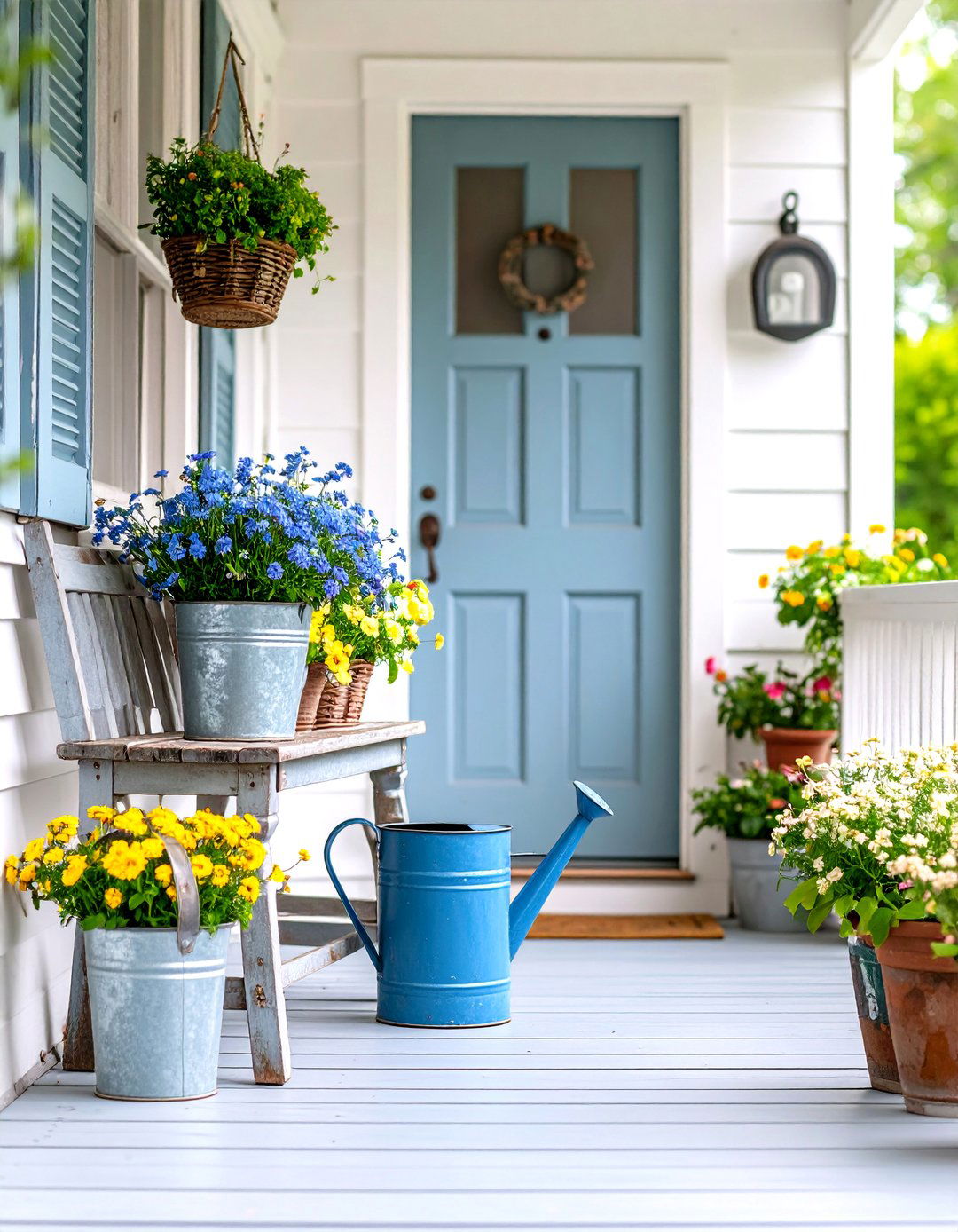 The Vintage Flea Market Front Porch - 30  front porch ideas