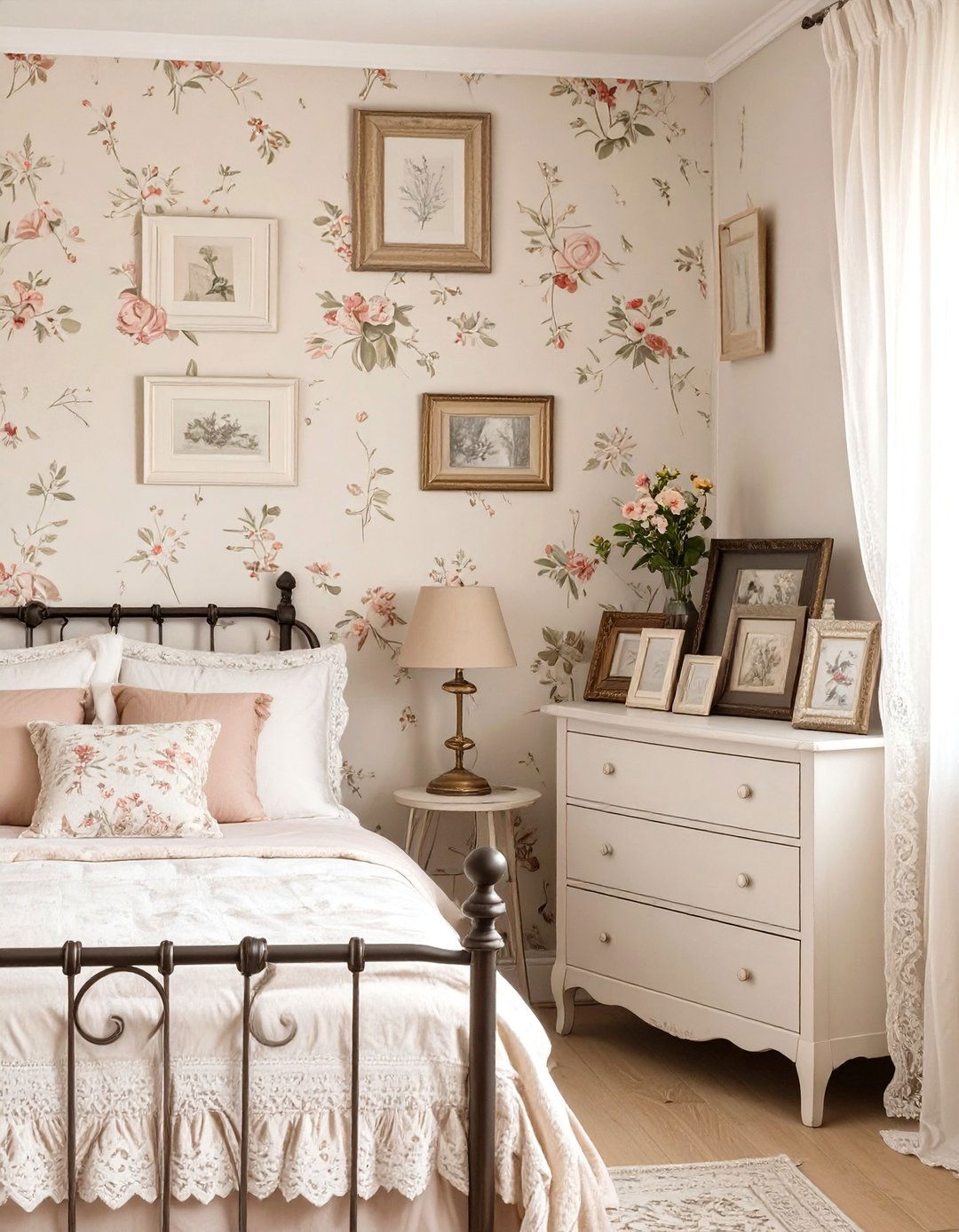 The Vintage Floral Bedroom - 30 girl bedroom ideas