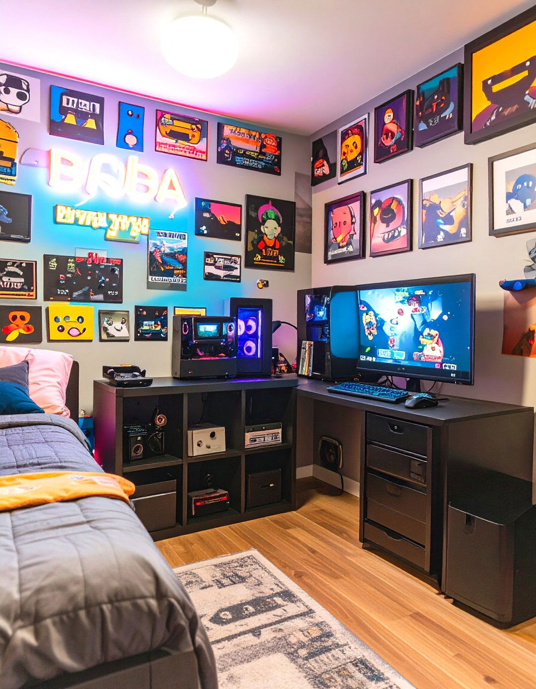 The Vintage Gamer Dorm Sanctuary - 30 dorm room ideas for guys