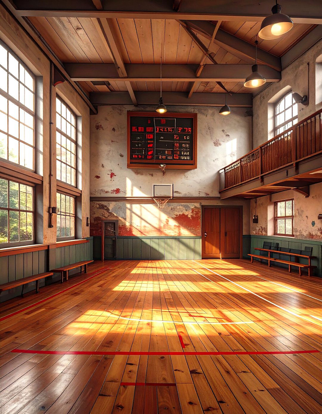The Vintage Gymnasium Wall - 30 man cave wall ideas