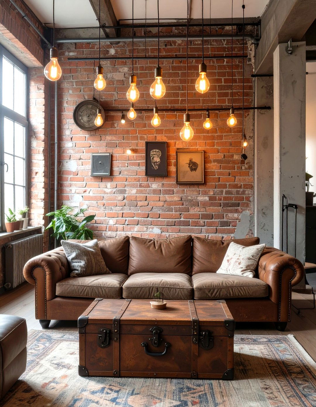 The Vintage Industrial Living Room - 30 masculine living room ideas