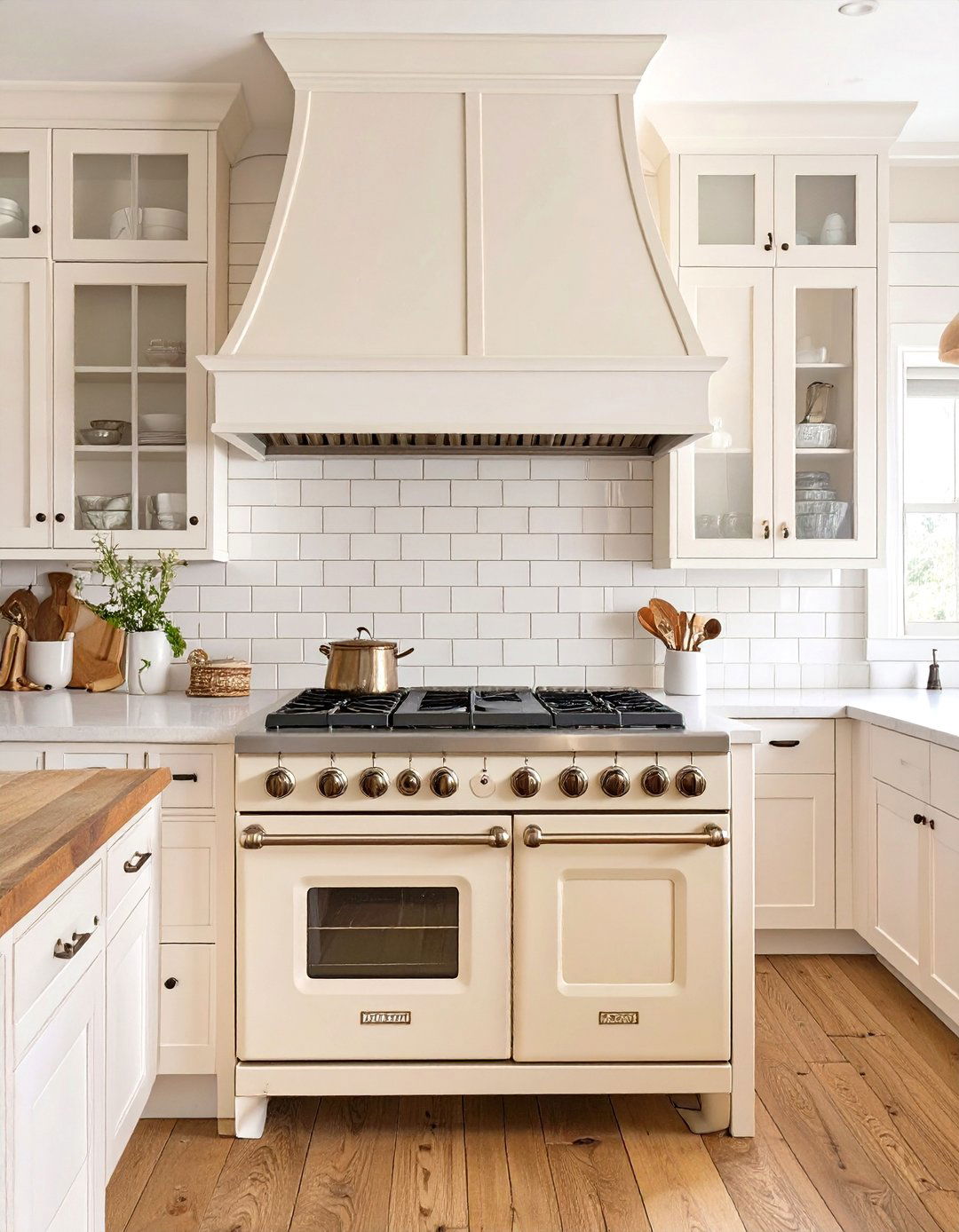 The Vintage Inspired Appliance Kitchen - 30 modern farmhouse kitchen ideas