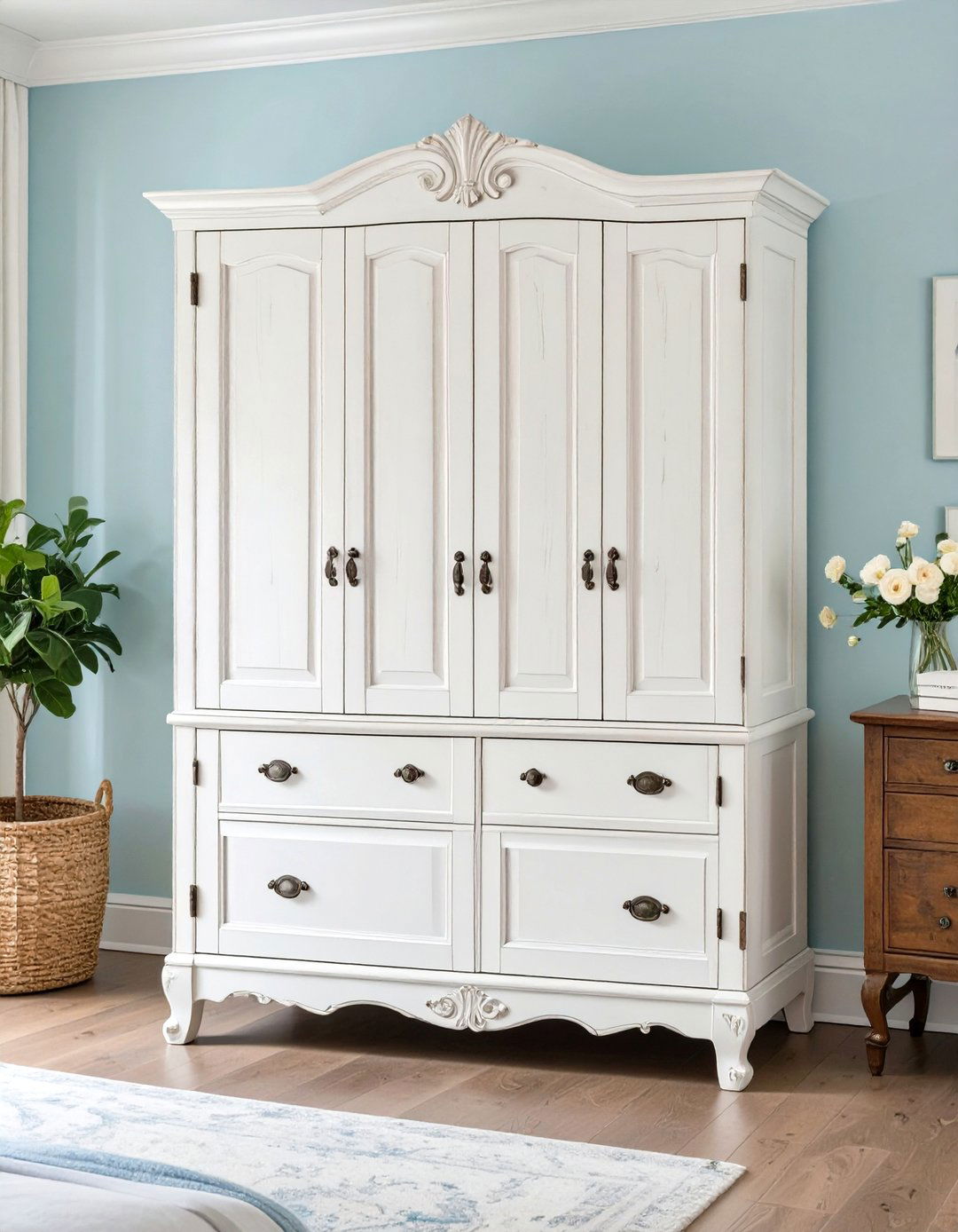 The Vintage Inspired Armoire - 30 organize closet ideas