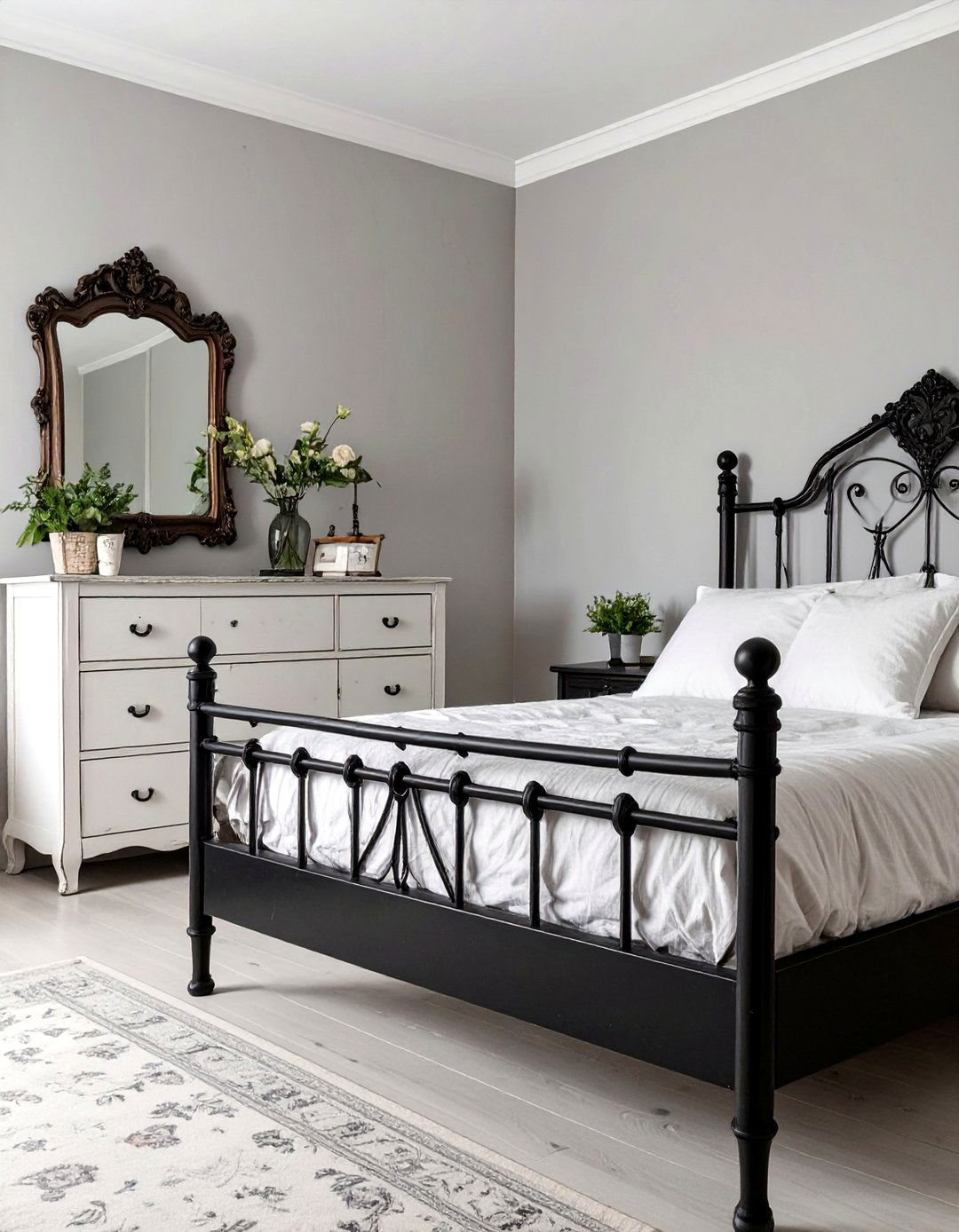 The Vintage Inspired Black and White Bedroom - 30 black and white bedroom ideas