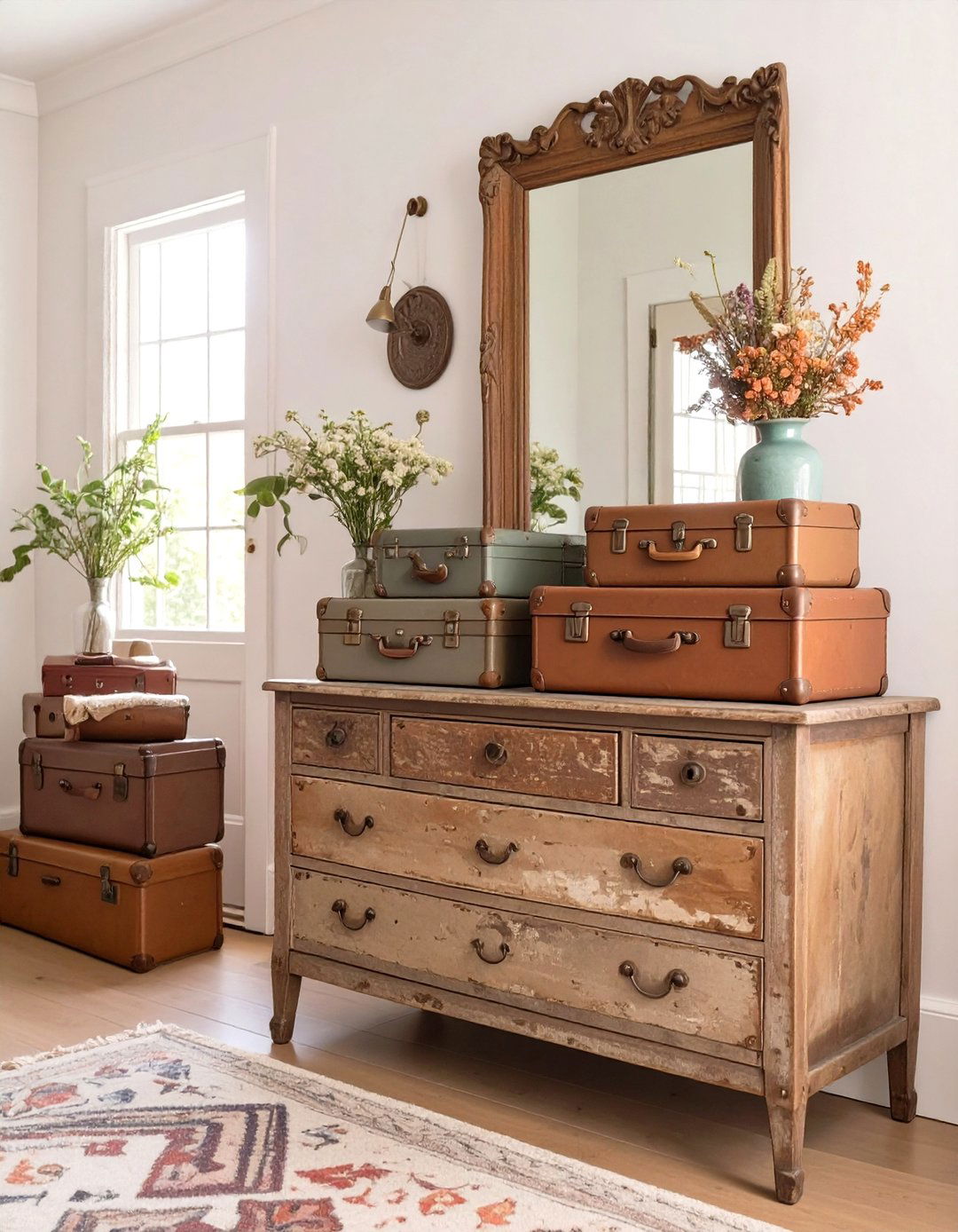 The Vintage Inspired Collectors Entryway - 30 how to design a stylish entryway ideas