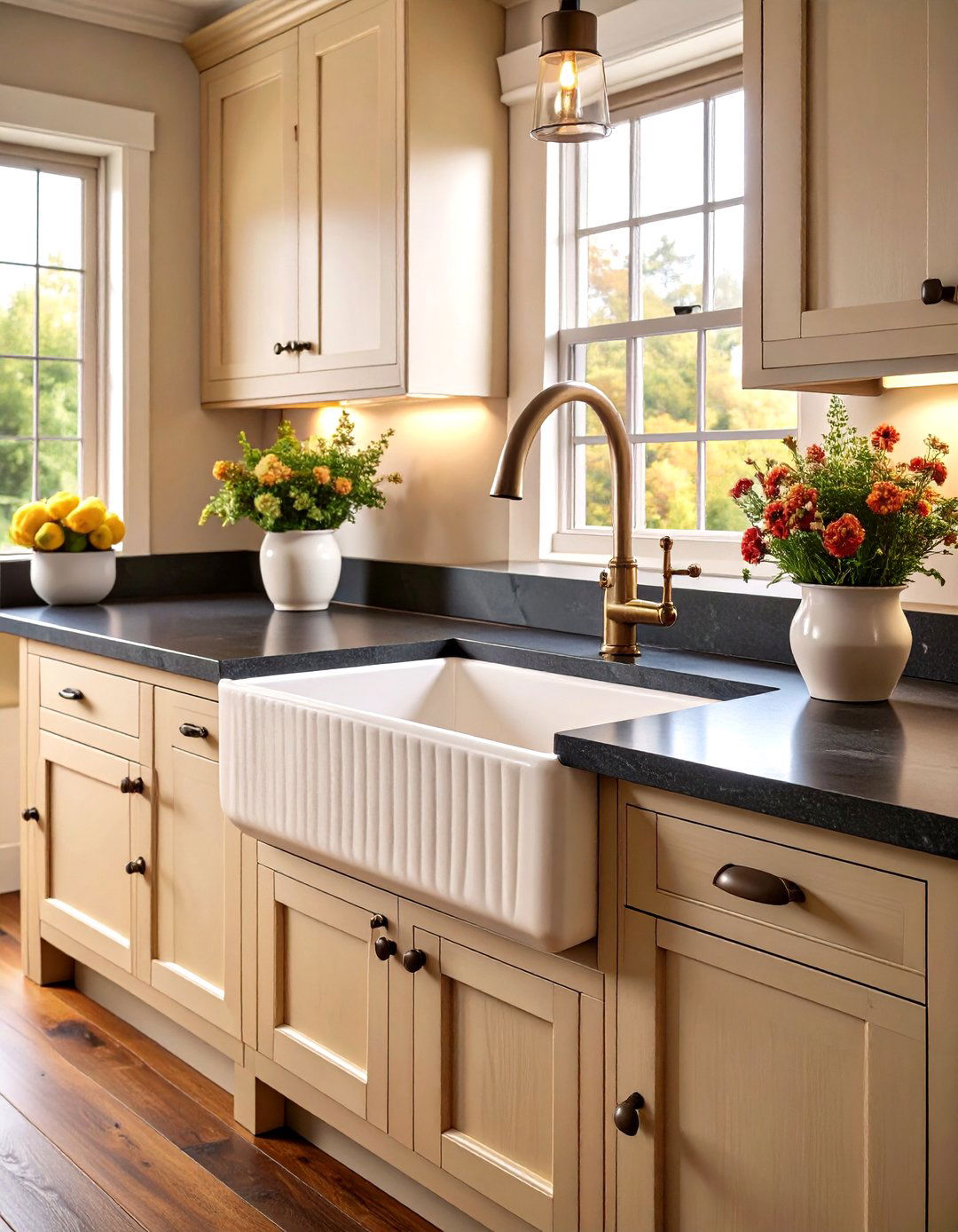 The Vintage Inspired Fluted Farmhouse Kitchen Sink - 30 kitchen sink ideas