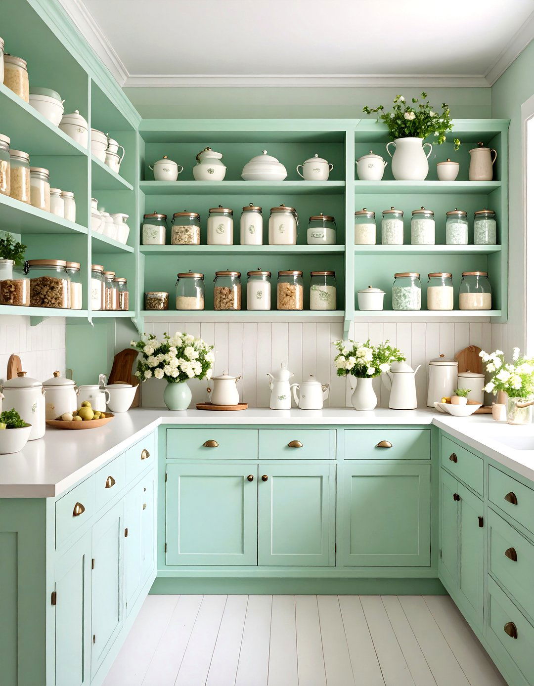 The Vintage Inspired Kitchen Pantry - 30 kitchen pantry organization ideas