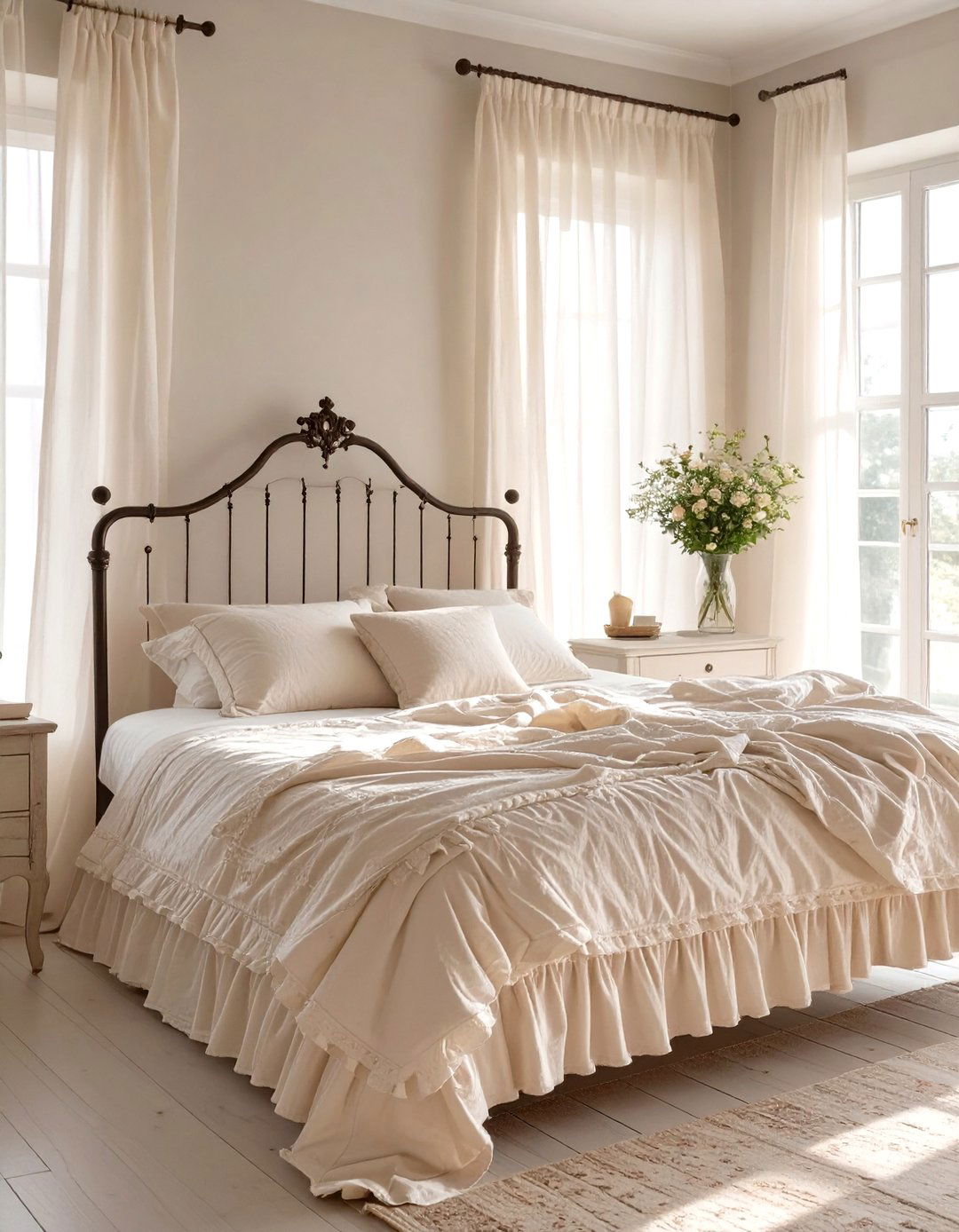 The Vintage Inspired Romantic Bedroom - 30 cozy neutral bedroom ideas
