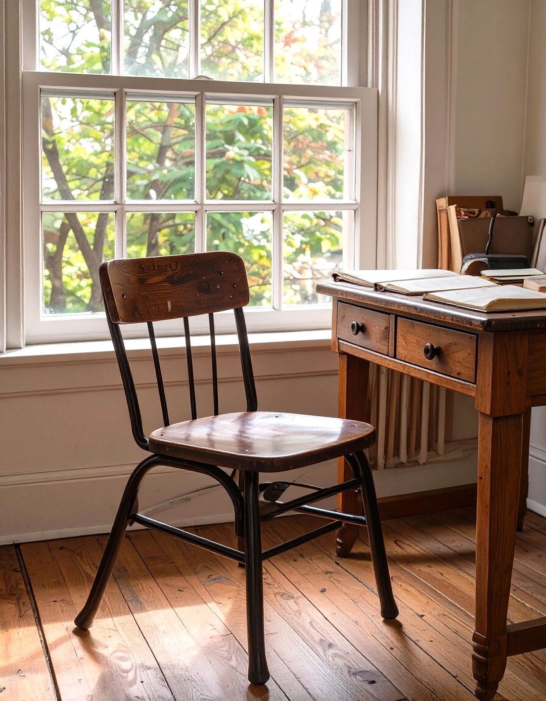 The Vintage Schoolhouse Bedroom Chair - 30 bedroom seating ideas