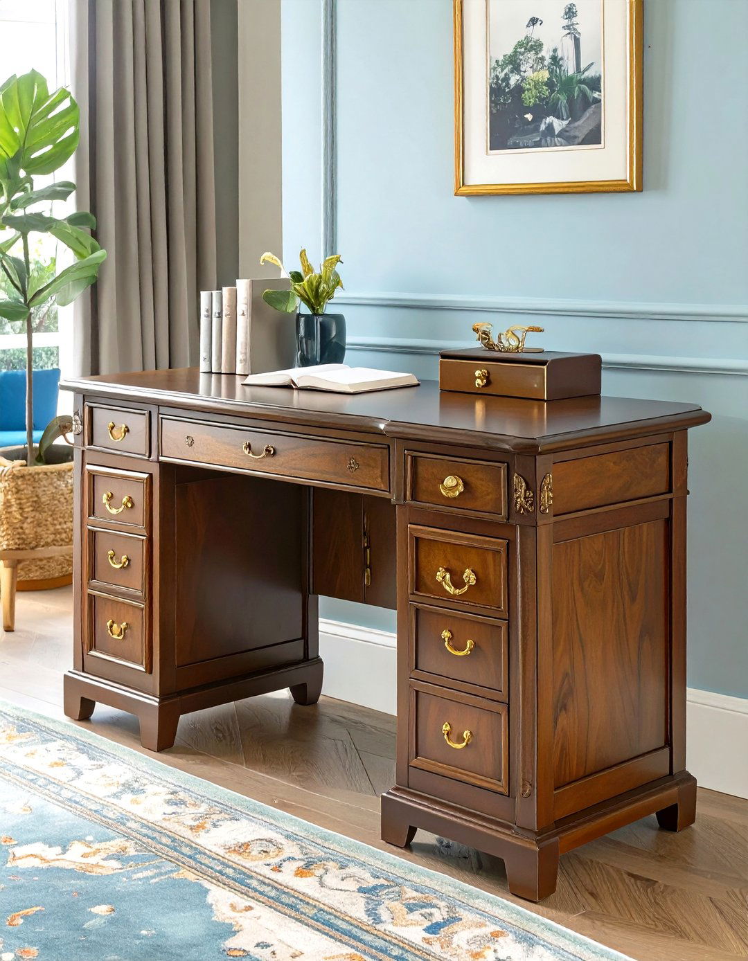 The Vintage Secretary Office Desk - 30 office desk ideas