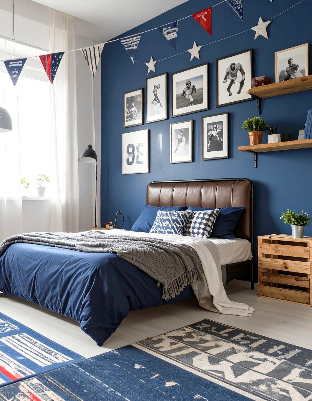 The Vintage Sports Dorm Room - 30 boy dorm room ideas
