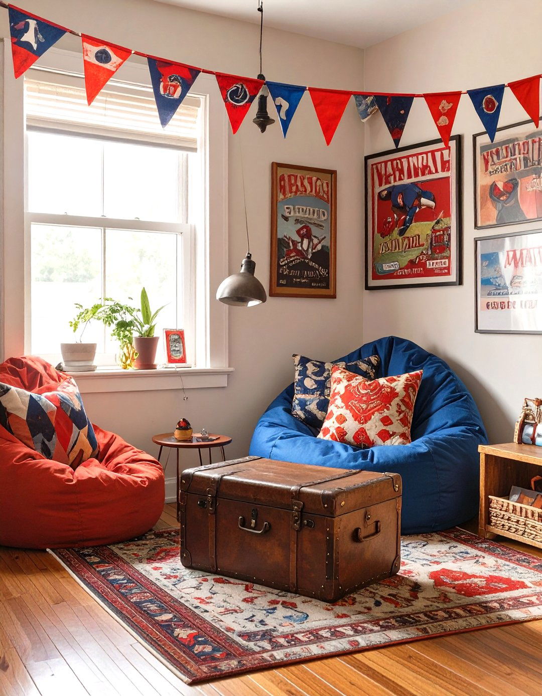 The Vintage Sports Fan Cave - 30 guys dorm room ideas