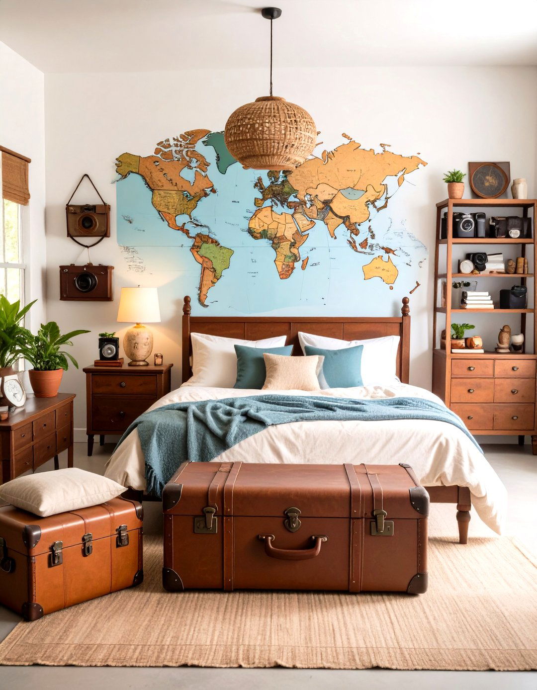 The Vintage Traveler Bedroom - 30 design a bedroom ideas