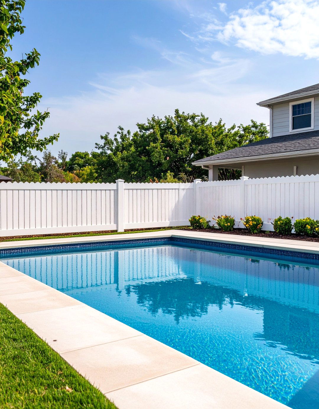 The Vinyl Privacy Fence - 30 backyard fence ideas