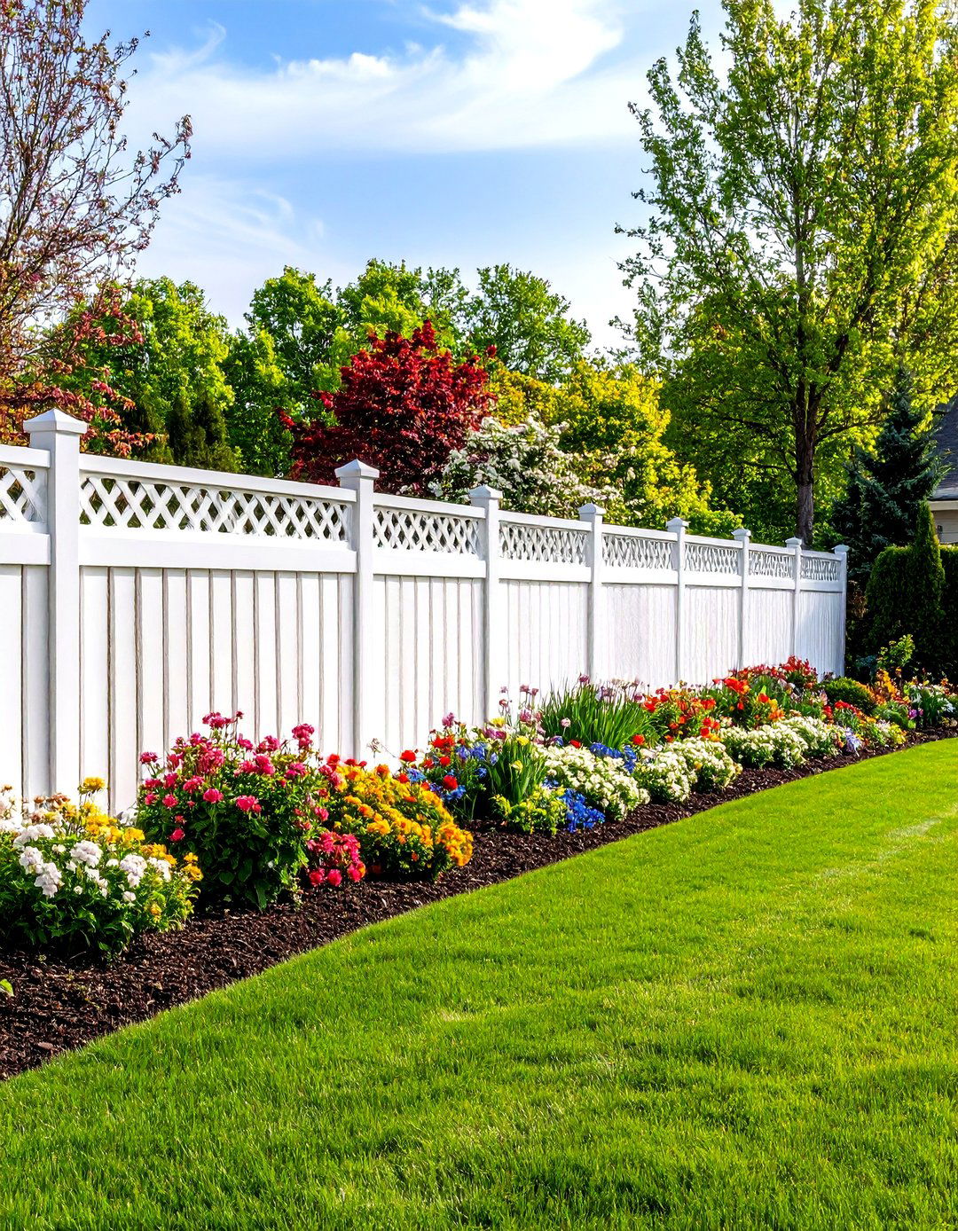 The Vinyl Privacy Fence Garden - 30 fence garden ideas