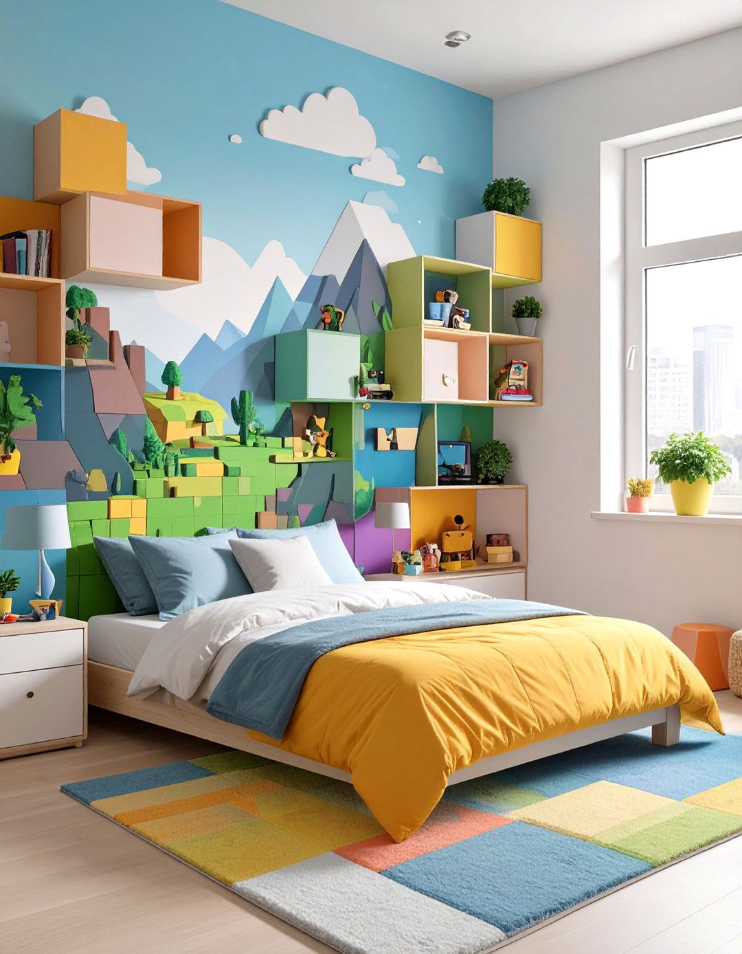 The Voxel Art Gamer Bedroom - 30 gamer bedroom ideas