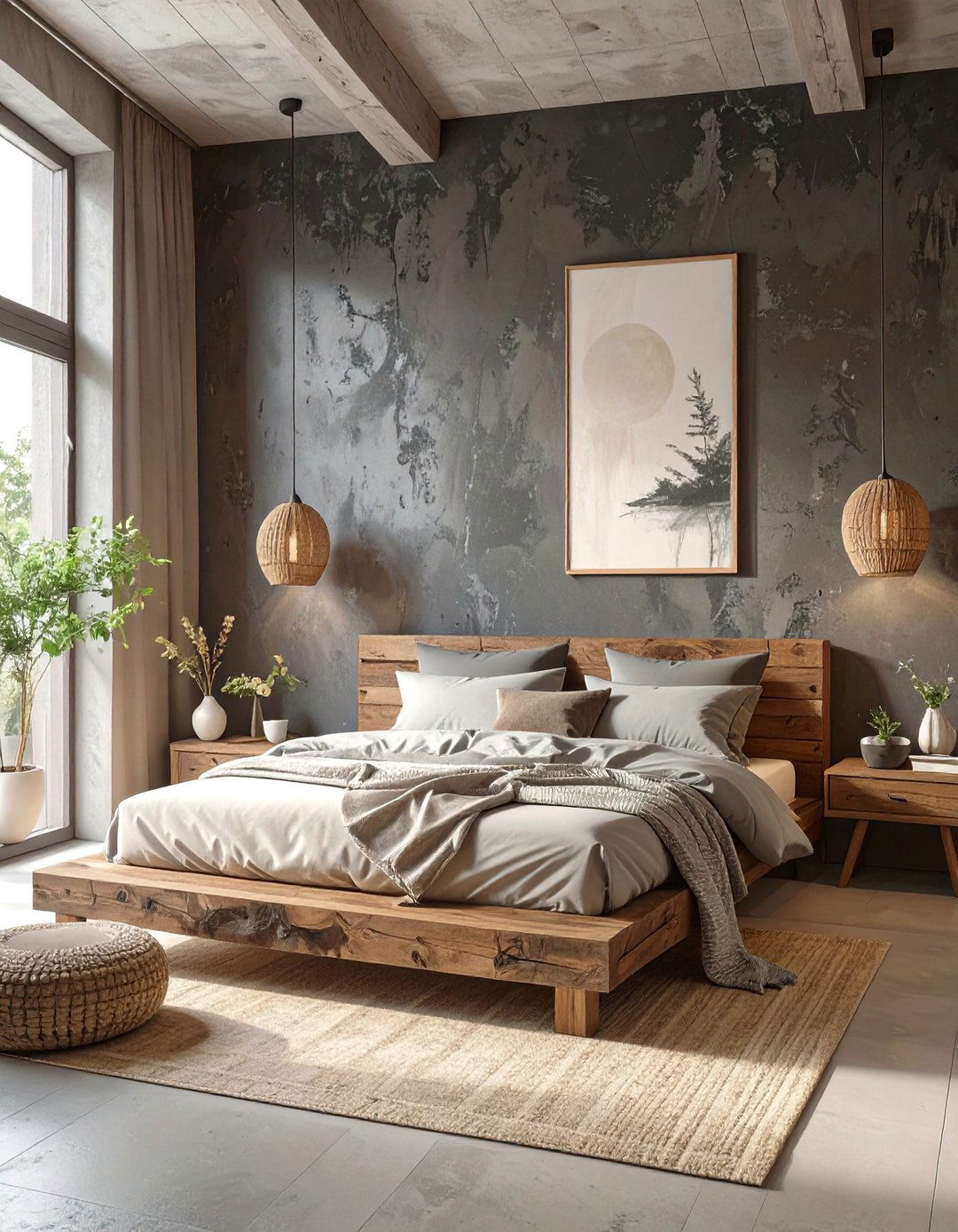 The Wabi Sabi Dark Bedroom - 30 dark romantic bedroom ideas