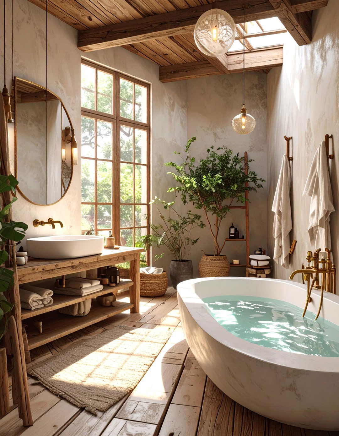 The Wabi Sabi Inspired Bathroom - 30 ai spa bathroom design ideas