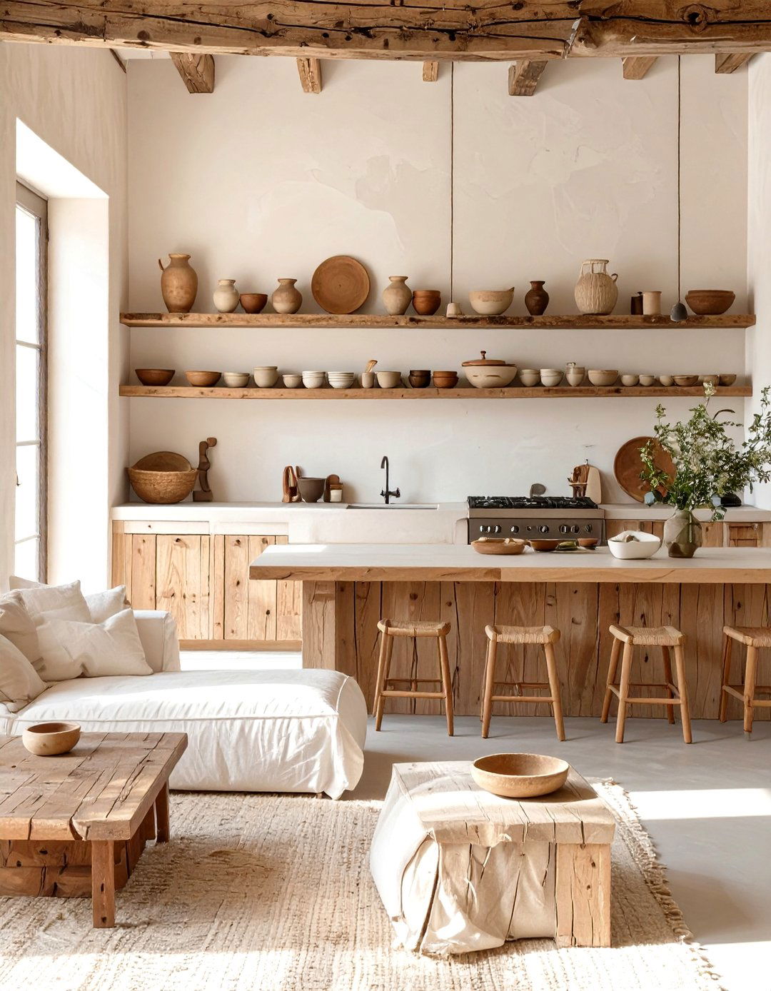 The Wabi Sabi Kitchen and Living Room - 30 kitchen and living room ideas