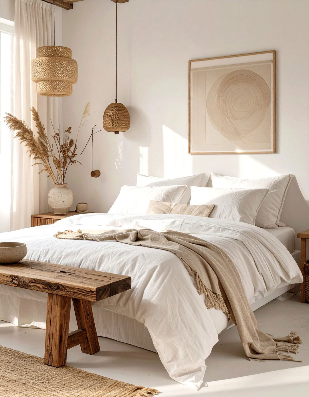 The Wabi Sabi White Bedroom - 30 modern white bedroom ideas