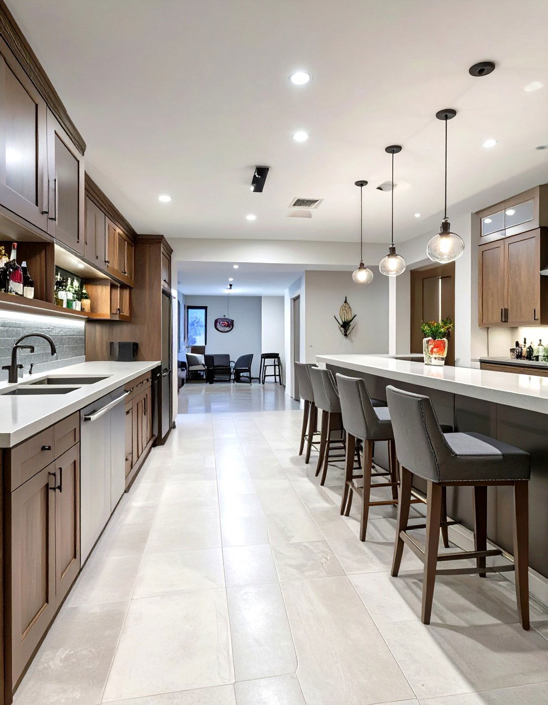 The Walk Behind Basement Bar Experience - 30 basement wet bar ideas