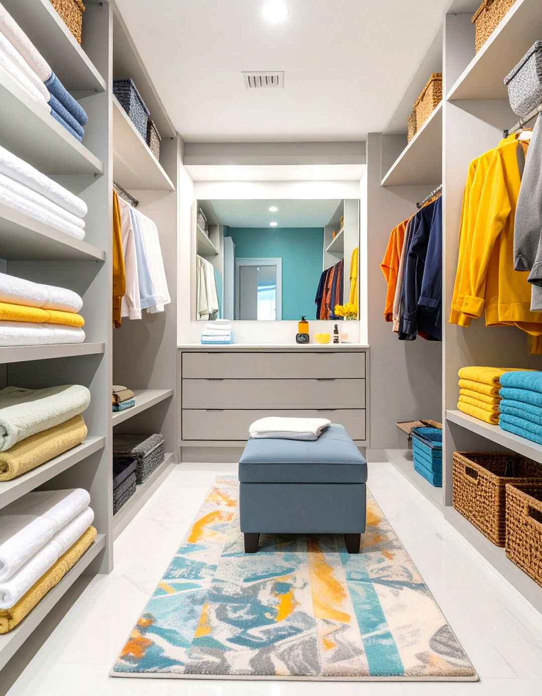 The Walk In Linen and Dressing Room - 30 bathroom closet ideas