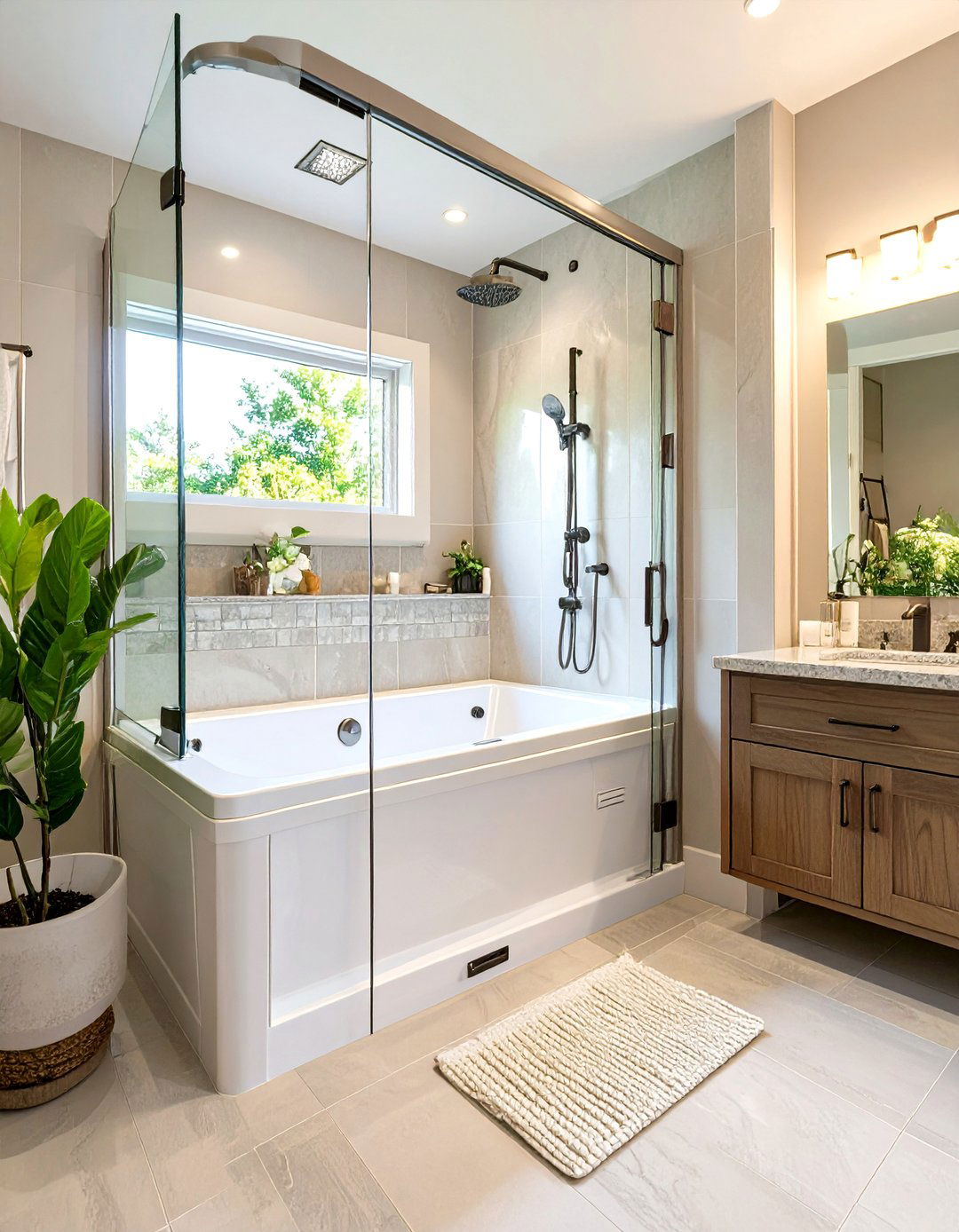 The Walk In Tub Shower Combination - 30 bathtub shower combo ideas